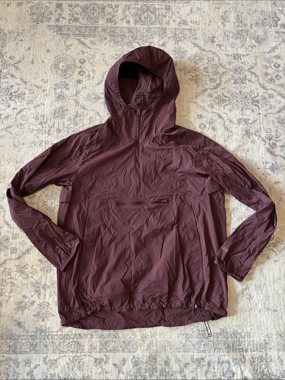 Lululemon Men’s Multi Pocket Running Anorak - XS - goodnight plum